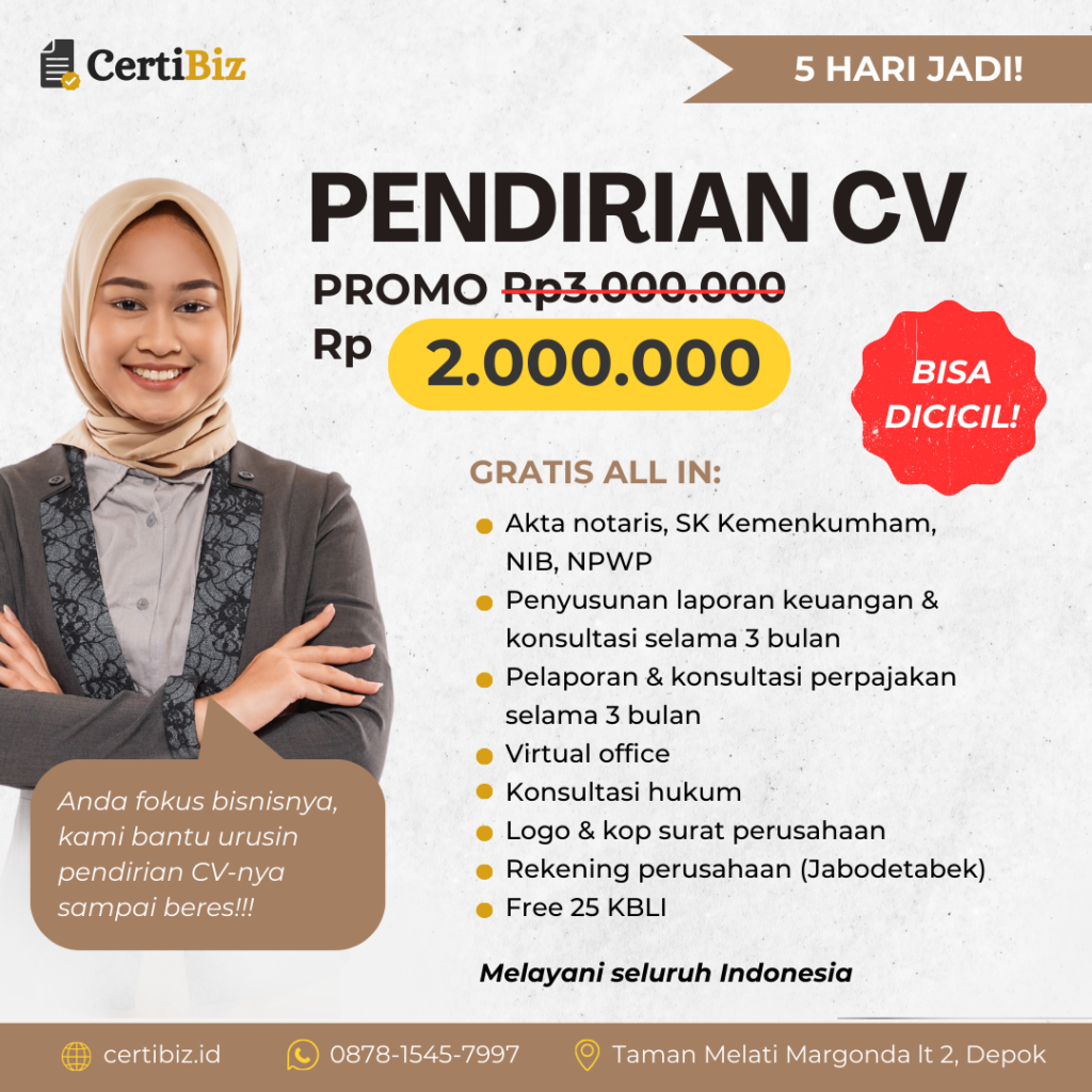 Jasa Pendirian CV September