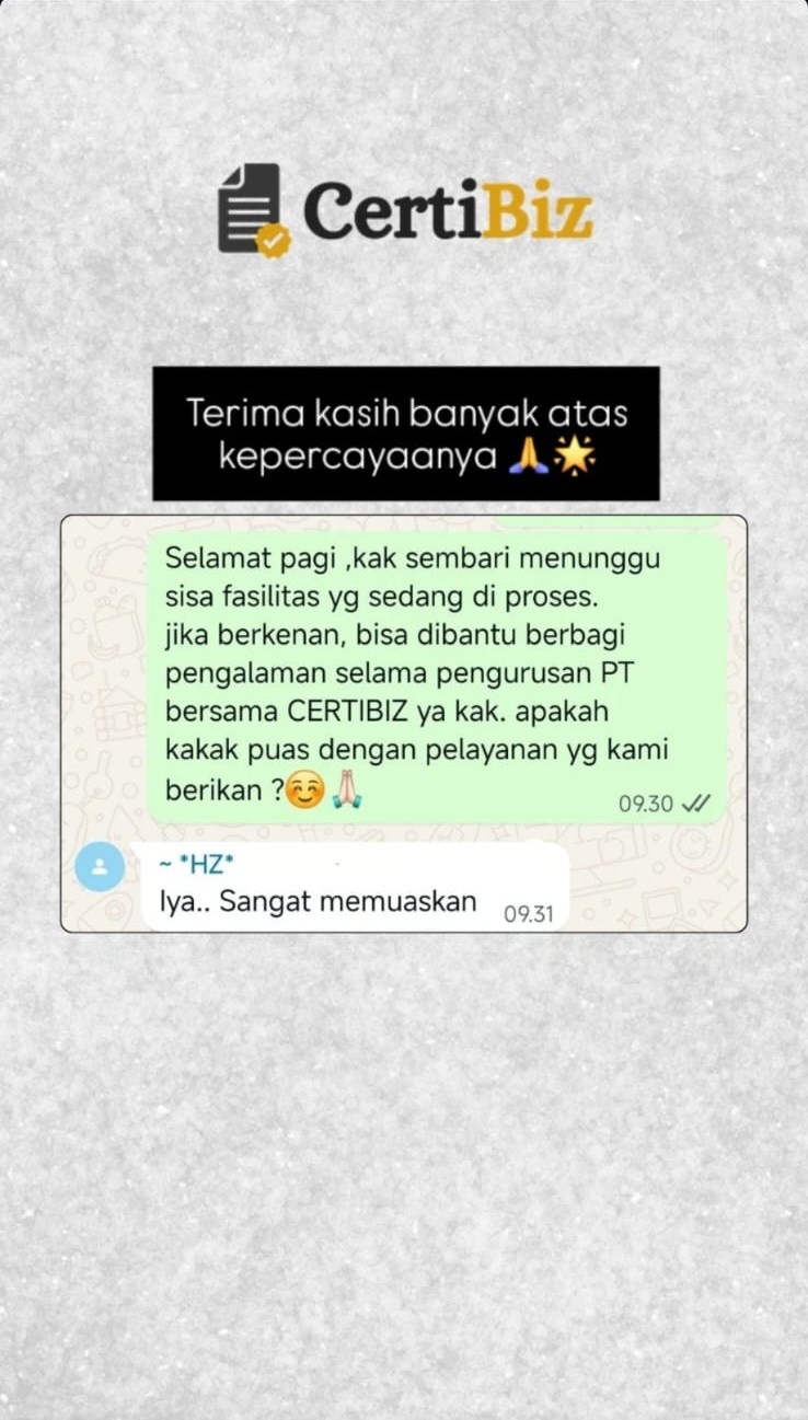 Bukti testimoni CertiBiz 01