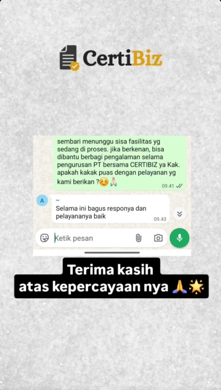 Bukti testimoni CertiBiz 11