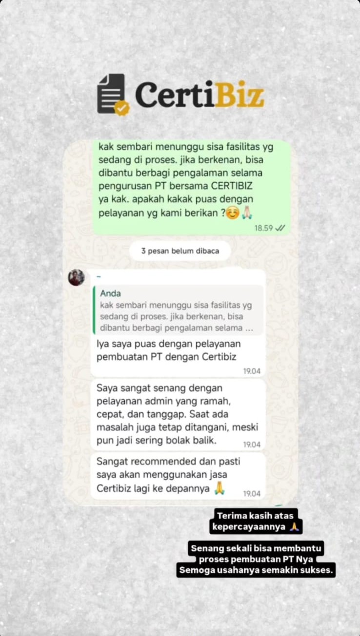 Bukti testimoni CertiBiz 12