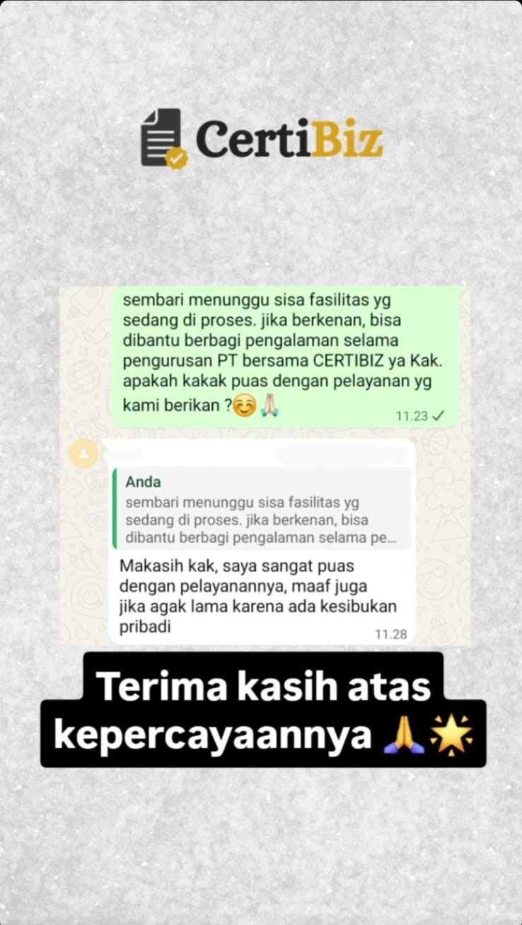 Bukti testimoni CertiBiz 13