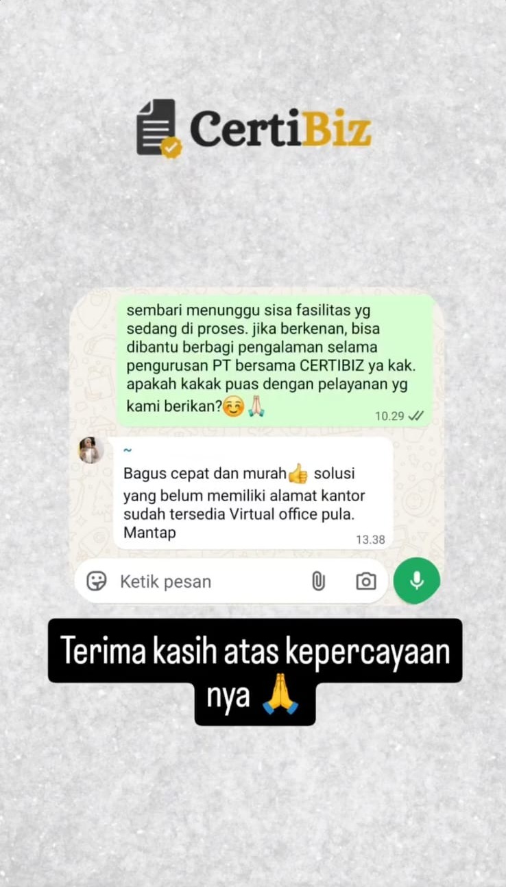 Bukti testimoni CertiBiz 15
