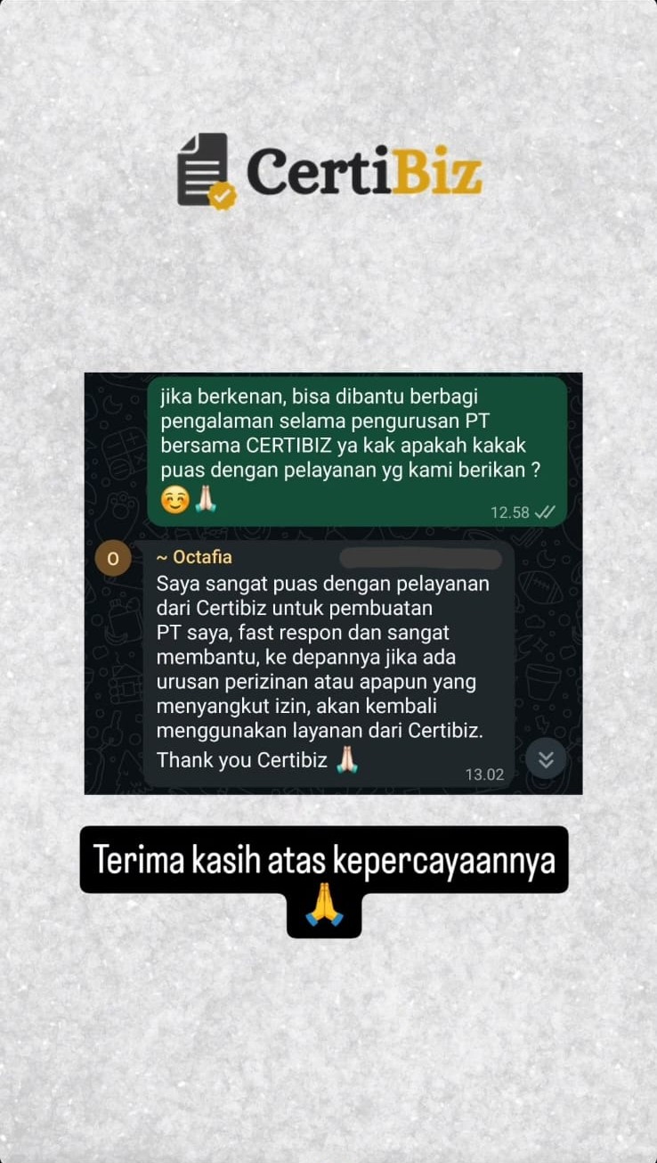 Bukti testimoni CertiBiz 16