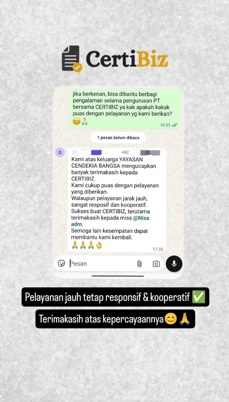 Bukti testimoni CertiBiz 20